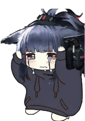 😥 Стикер «Аниме грусть Anime sadness» для Telegram