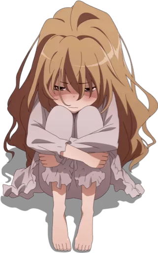 ❤️ Стикер «Аниме грусть Anime sadness» для Telegram
