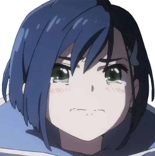 ❤️ Стикер «Аниме грусть Anime sadness» для Telegram
