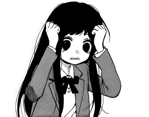 😢 Стикер «Аниме грусть Anime sadness» для Telegram
