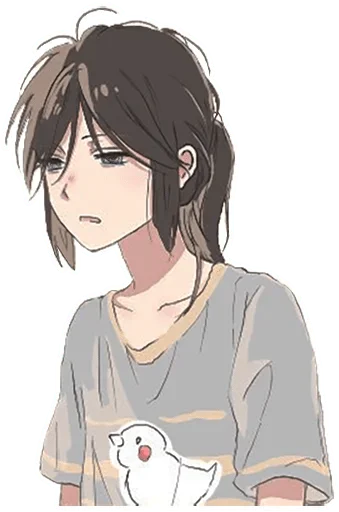 😴 Стикер «Аниме грусть Anime sadness» для Telegram