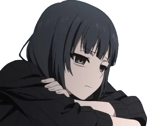 ❤ Стикер «Аниме грусть Anime sadness» для Telegram