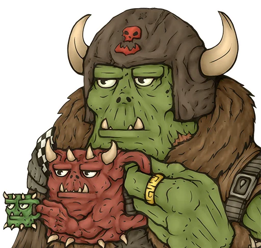 😐 Стикер «WH40K Orcs —» для Telegram