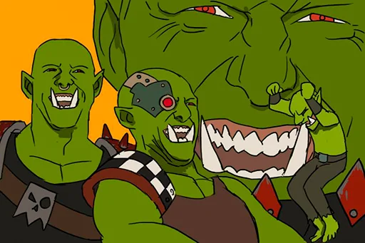 😆 Стикер «WH40K Orcs —» для Telegram