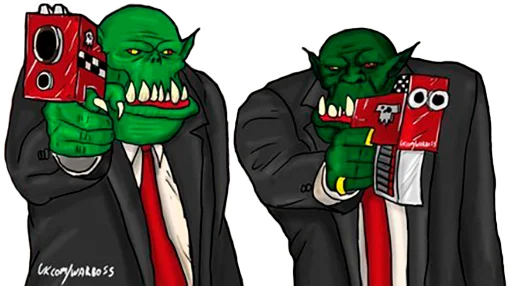 🔫 Стикер «WH40K Orcs —» для Telegram