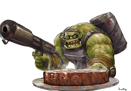 🥩 Стикер «WH40K Orcs —» для Telegram