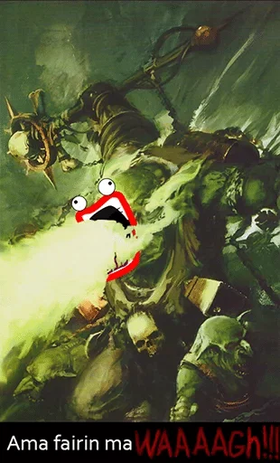 🤮 Стикер «WH40K Orcs —» для Telegram