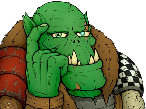 🧠 Стикер «WH40K Orcs —» для Telegram
