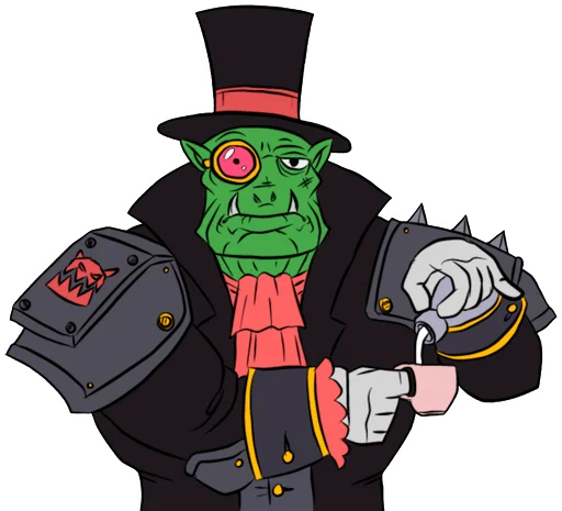 🧐 Стикер «WH40K Orcs —» для Telegram