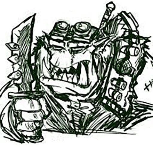 🔪 Стикер «WH40K Orcs —» для Telegram