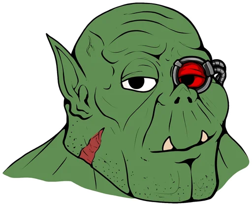 🤓 Стикер «WH40K Orcs —» для Telegram
