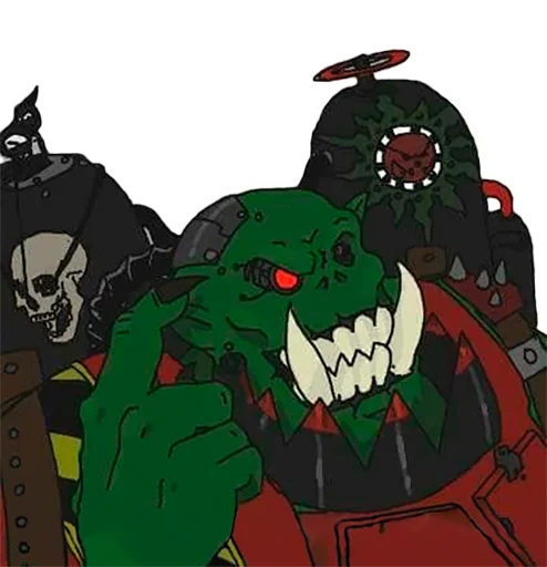 🧠 Стикер «WH40K Orcs —» для Telegram