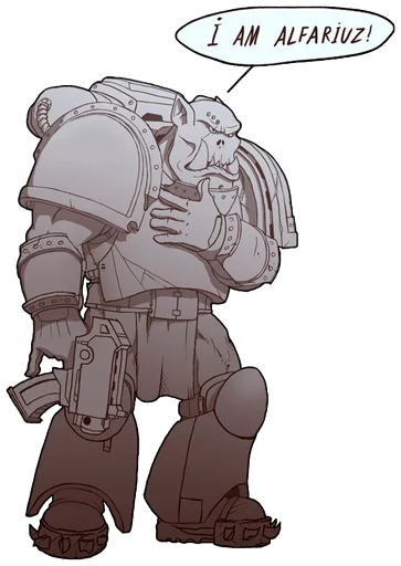 🐍 Стикер «WH40K Orcs —» для Telegram