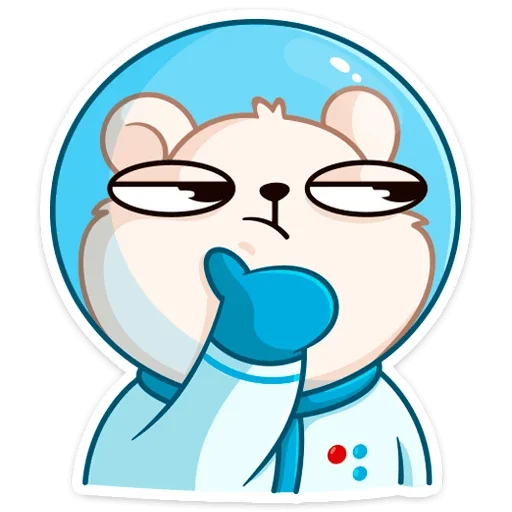 🤔 Стикер «КосмоМишка» для Telegram