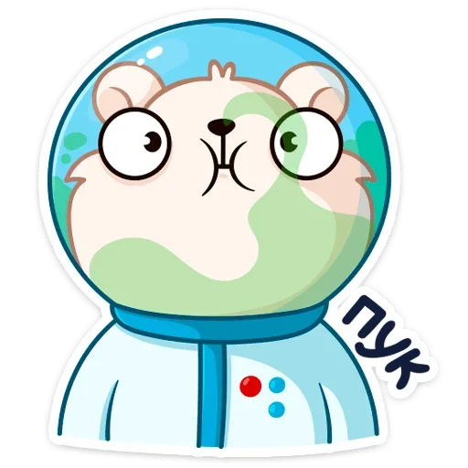 🤢 Стикер «КосмоМишка» для Telegram