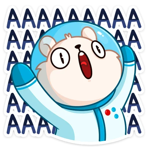 😱 Стикер «КосмоМишка» для Telegram