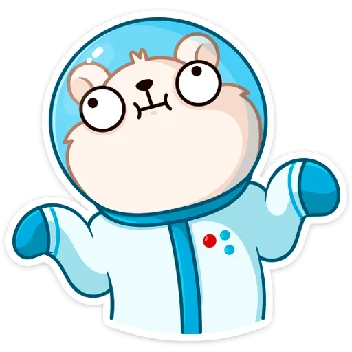 🤷‍♂️ Стикер «КосмоМишка» для Telegram