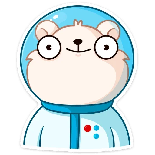 🙂 Стикер «КосмоМишка» для Telegram