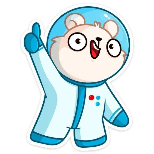 👍 Стикер «КосмоМишка» для Telegram