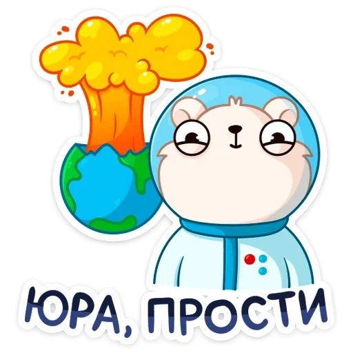 🤯 Стикер «КосмоМишка» для Telegram