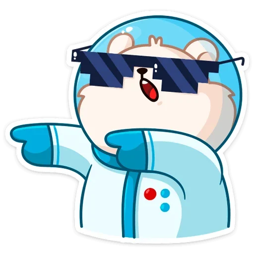 😎 Стикер «КосмоМишка» для Telegram