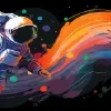 Стикер 18 Набор эмоджи с космическим вайбом