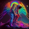 Стикер 30 Набор эмоджи с космическим вайбом