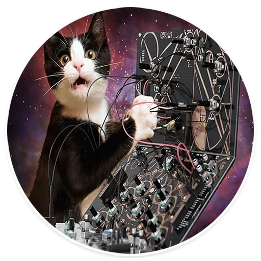 Стикерпак Space Cats для Telegram