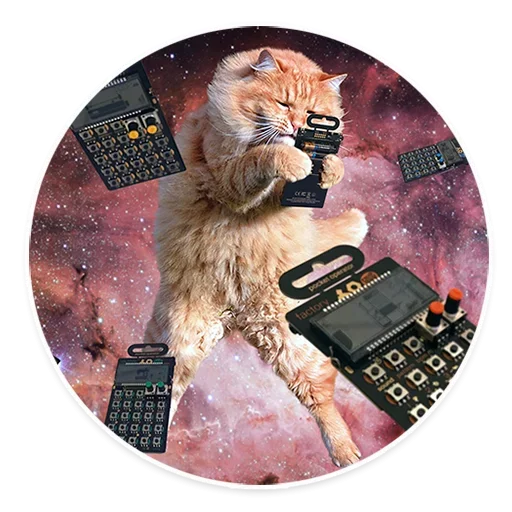 😶 Стикер «Space Cats» для Telegram