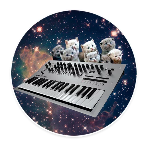 😓 Стикер «Space Cats» для Telegram