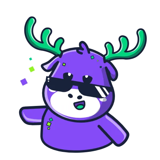 😎 Стикер «SpaceDeer» для Telegram