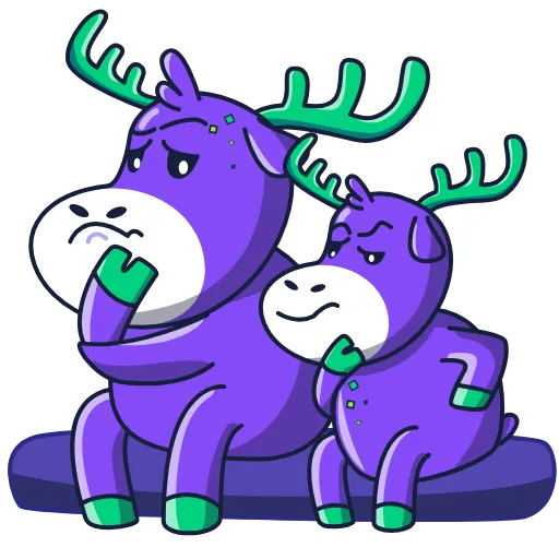 🤔 Стикер «SpaceDeer» для Telegram