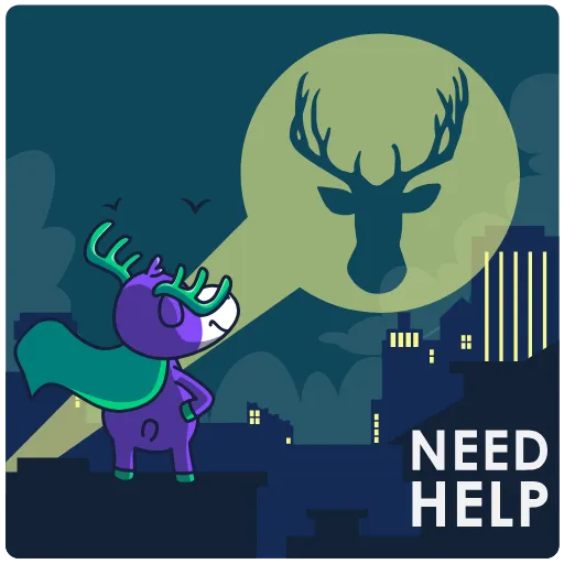 🆘 Стикер «SpaceDeer» для Telegram