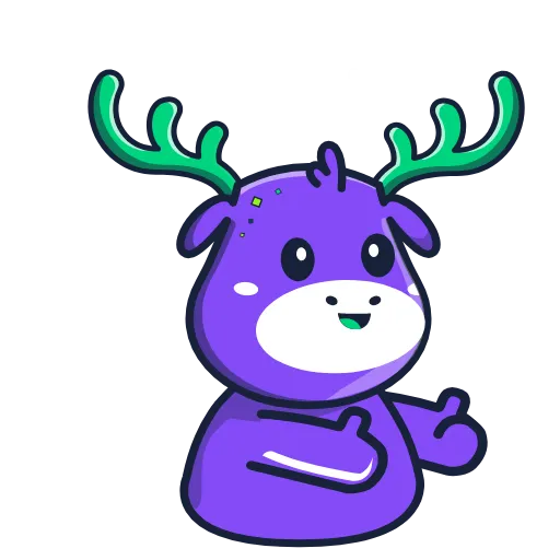 👍 Стикер «SpaceDeer» для Telegram