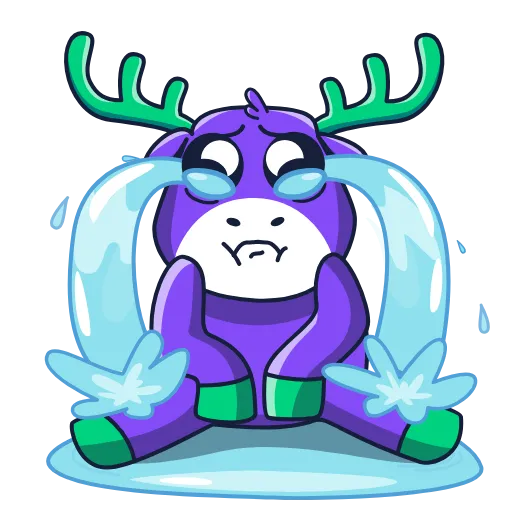 😭 Стикер «SpaceDeer» для Telegram