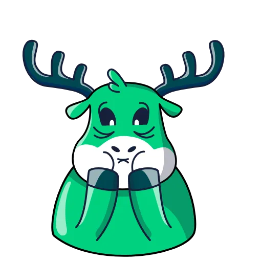 🤢 Стикер «SpaceDeer» для Telegram