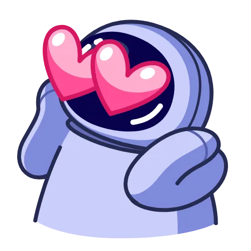😍 Стикер «Космонавт» для Telegram