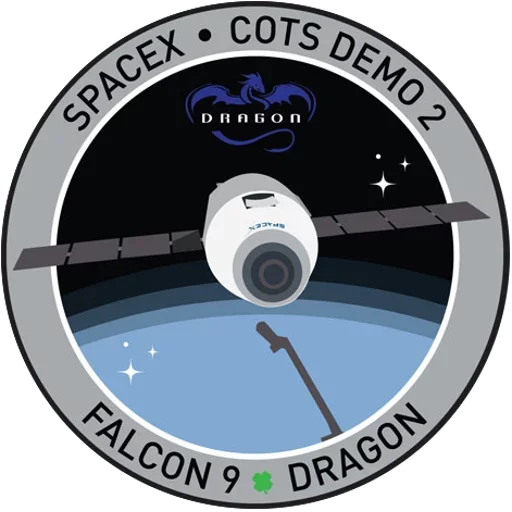😙 Стикер «Космос и эмблемы Space X» для Telegram