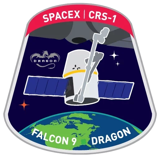 😌 Стикер «Космос и эмблемы Space X» для Telegram