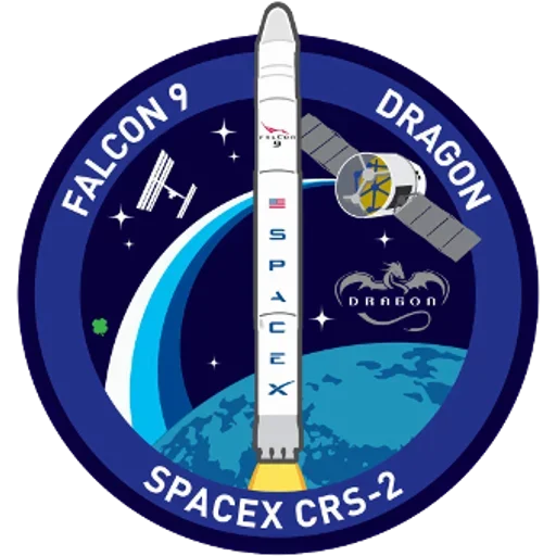😌 Стикер «Космос и эмблемы Space X» для Telegram