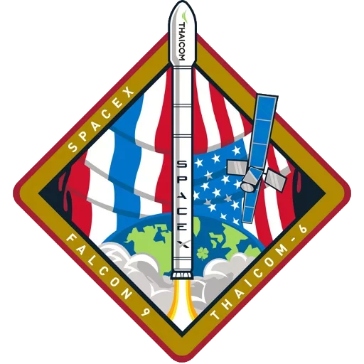 😚 Стикер «Космос и эмблемы Space X» для Telegram