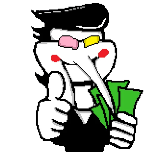 💵 Стикер «Spamton spams a ton» для Telegram