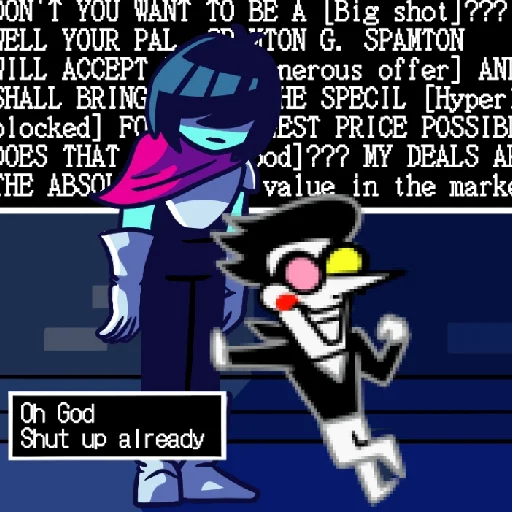 😌 Стикер «spamton [deltarune]» для Telegram