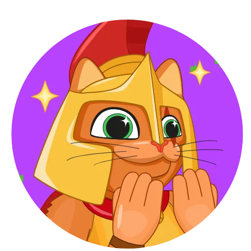 🤩 Эмодзи «Sparta Cats» для Telegram