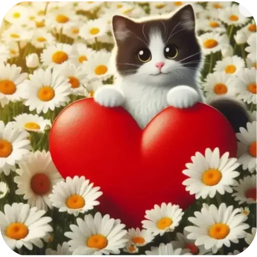 🐱 Стикер «Спасибо» для Telegram