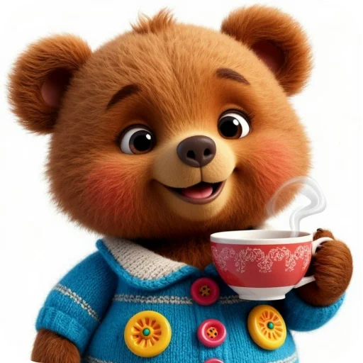 🧸 Стикер «Спасибо» для Telegram