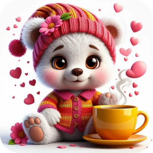 🧸 Стикер «Спасибо» для Telegram