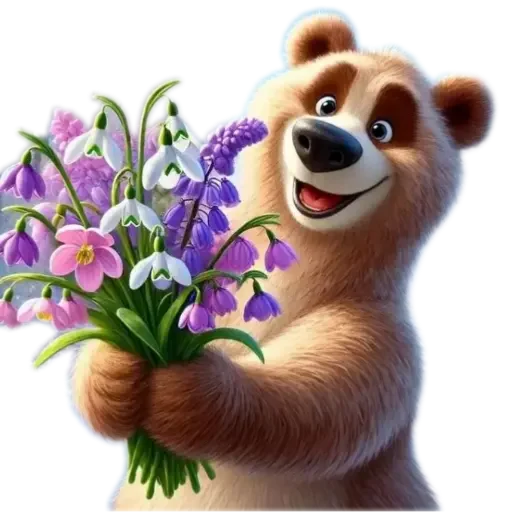🧸 Стикер «Спасибо» для Telegram