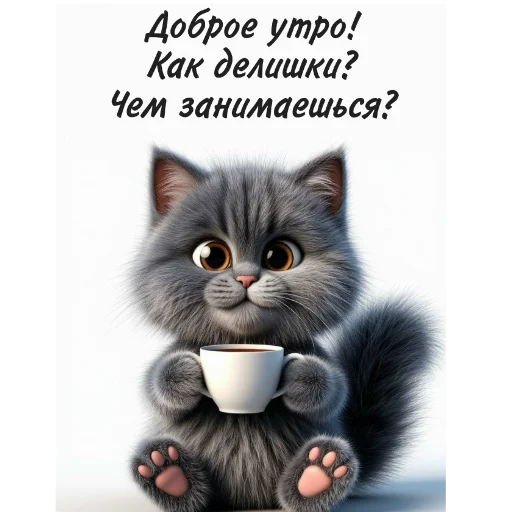 🐱 Стикер «Спасибо» для Telegram