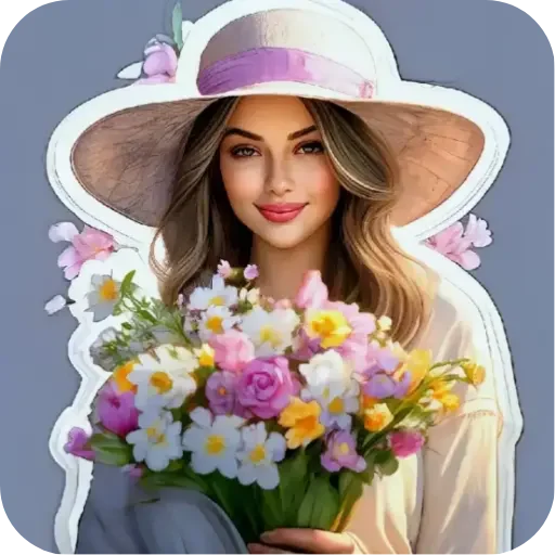 🌸 Стикер «Спасибо» для Telegram